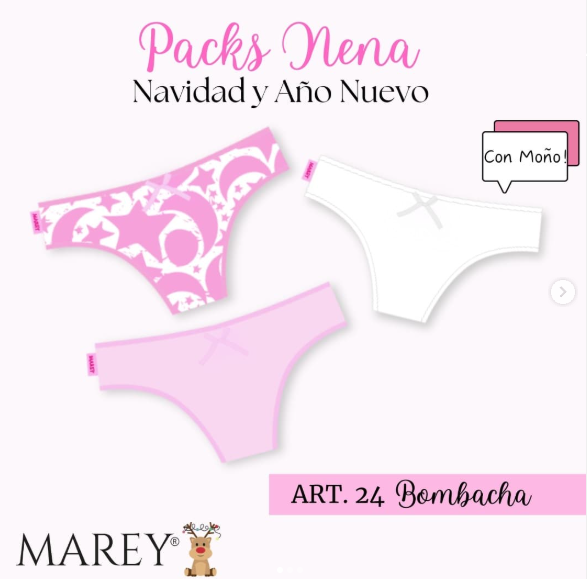 PACK X3 VEDETINA TEENS ROSAS