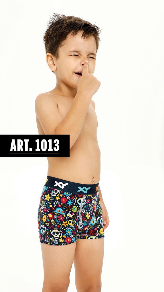 BOXER DE NENE CALAVERAS ESTAMPADO ALG.