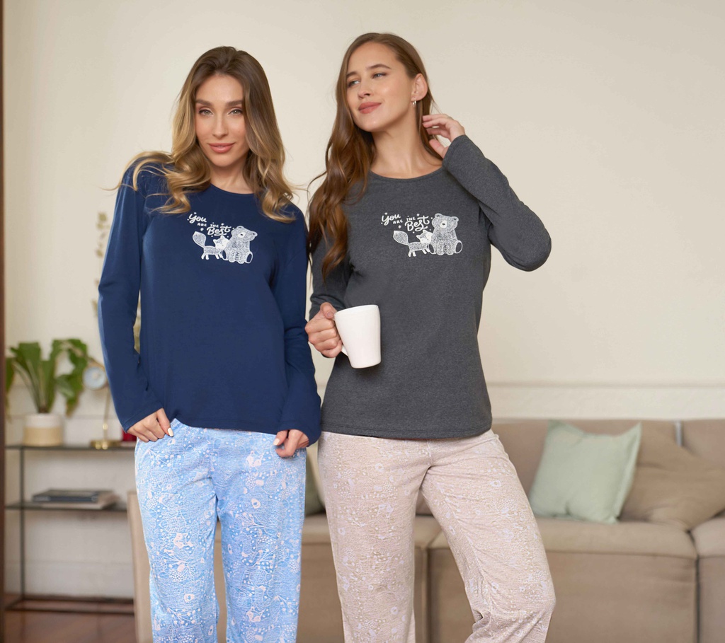 LIQUIDACION ! - INV. PIJAMA ESTAMPADO PANTALON SUBLIMADO