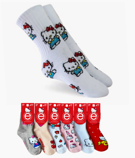 MEDIA 1/3 ESTAMPADA NIÑOS "HELLO KITTY"