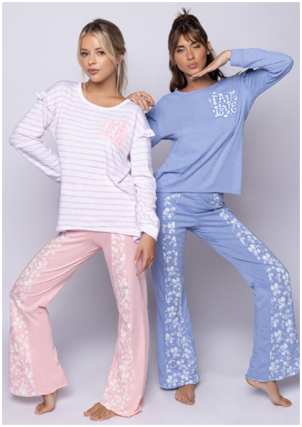DESCUENTO 10% LIQUIDACION DE TEMPORADA! INV. PIJAMA DAMA ESTAMPADO SIN PUÑO