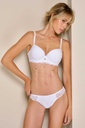 CONJUNTO CORPIÑO TAZA SOFT Y VEDETINA. DE ALGODON Y LYCRA CON PUNTILLA