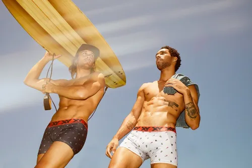 BOXER DE ALGODÓN Y LYCRA/PINZA CENTRAL "BOMBAS"