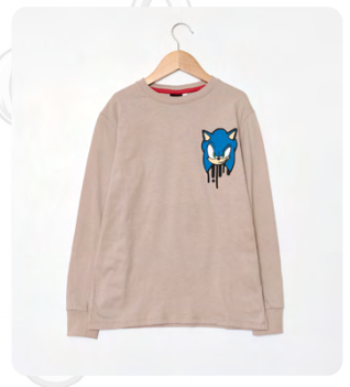 DESCUENTO 15% LIQUIDACION DE TEMPORADA! I INV. REMERA DE ALGODÓN ESTAMPADA "SONIC"