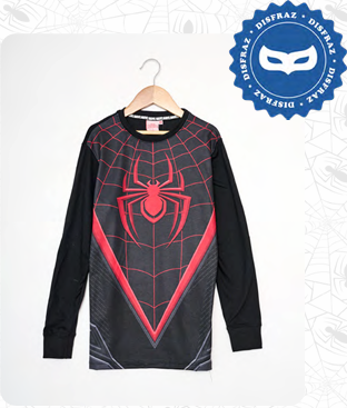 LIQUIDACION ! - INV. PIJAMA DISFRAZ DE ALGODÓN Y MODAL &quot;SPIDERMAN&quot;