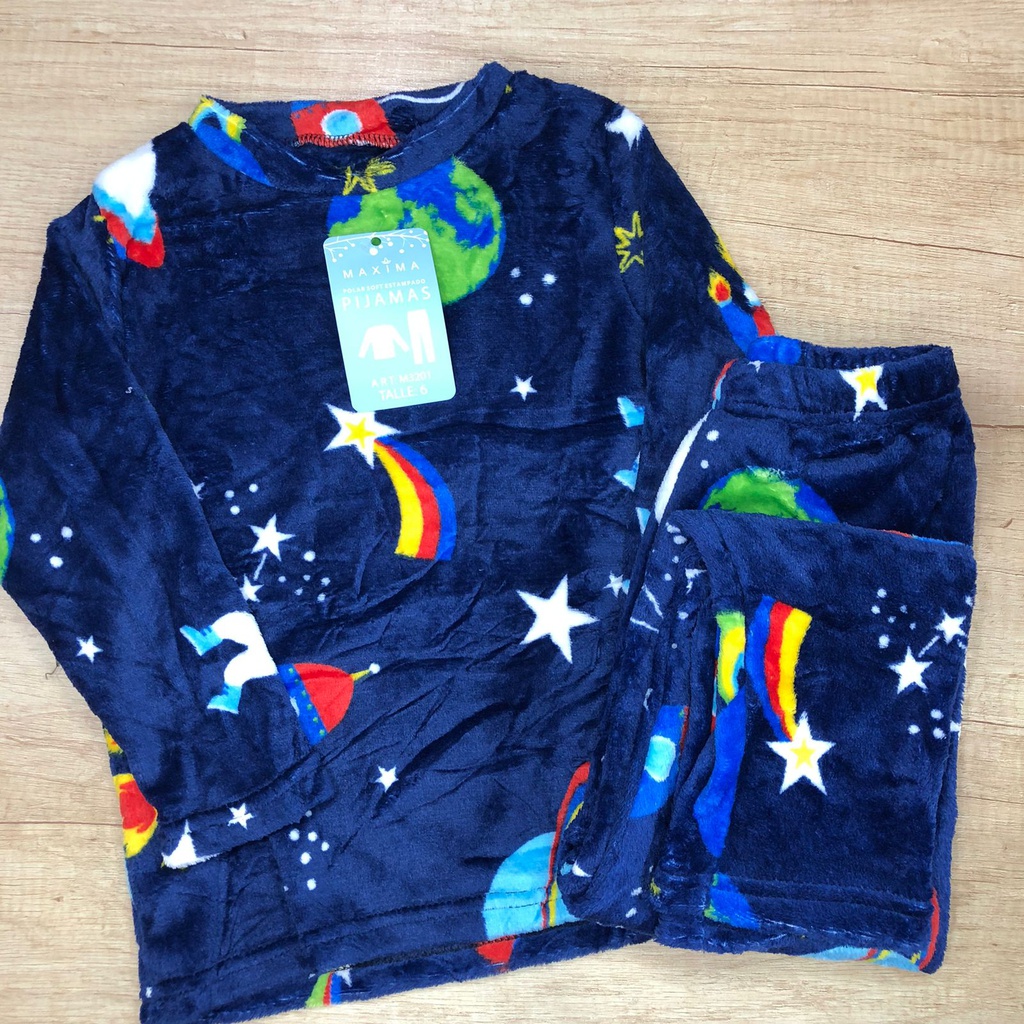 LIQUIDACION ! - INV. PIJAMA NENE ESTAMPADO POLAR SOFT