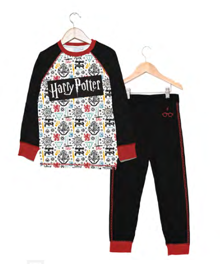 LIQUIDACION ! - INV. PIJAMA DE ALGODÓN Y MODAL SUBLIMADO &quot;HARRY POTTER&quot;