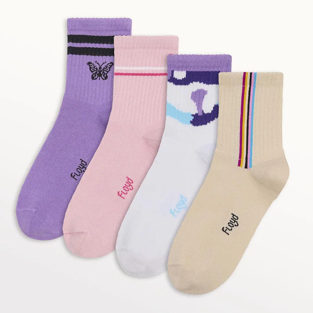 MEDIA 1/3 CASUAL DAMA CON PUÑO MORLEY ESTAMPADA