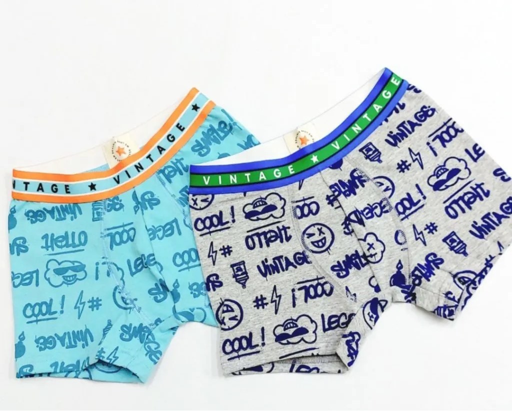 BOXER NENE ESTAMPADO DE ALGODON Y LYCRA