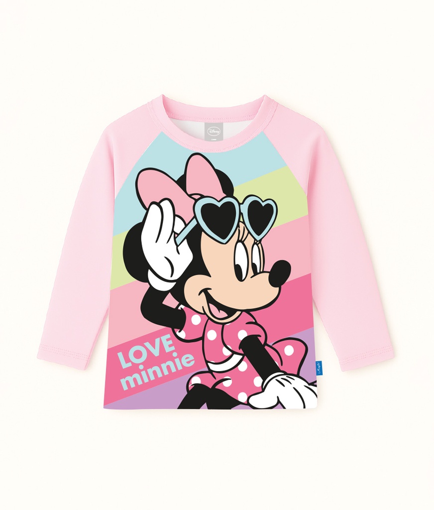 VER. REMERA CON PROTECCION UV SUBLIMADA "MINNIE"