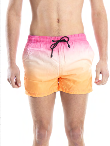 VER. PREMIUM SHORT DE BAÑO ESTAMPADO "DEGRADE"