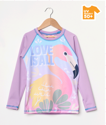 VER. REMERA CON PROTECCION UV ESTAMPADA NENA