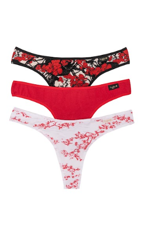 PACK X3 COLALES ESPECIAL DE ALGODÓN Y LYCRA ESTAMPADA