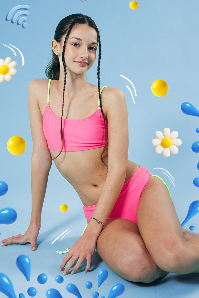 OFF - 15% !! VER. MALLA BIKINI TEENS LISA CON BRETELES REGULABLES