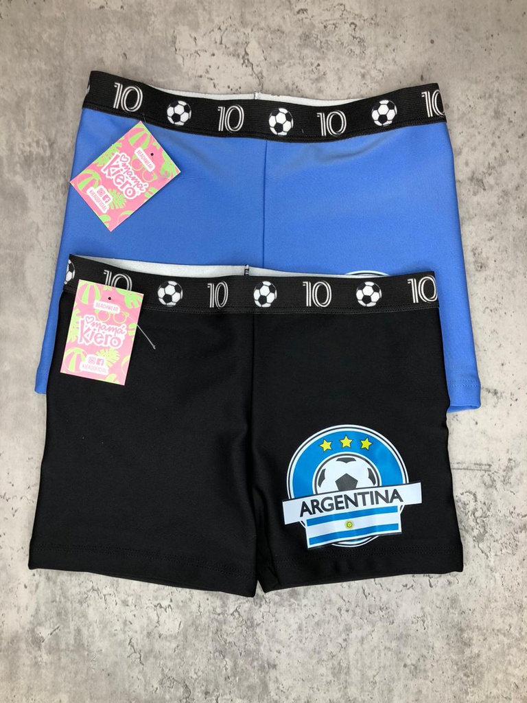 VER. MALLA TIPO ZUNGA SHORT NENE CON ELASTICO ESTAMPADO "FUTBOL"