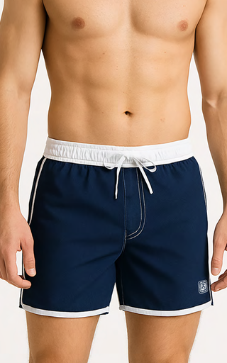 VER. SHORT DE BAÑO RAYADO CON CINTURA AJUSTABLE PREMIUM