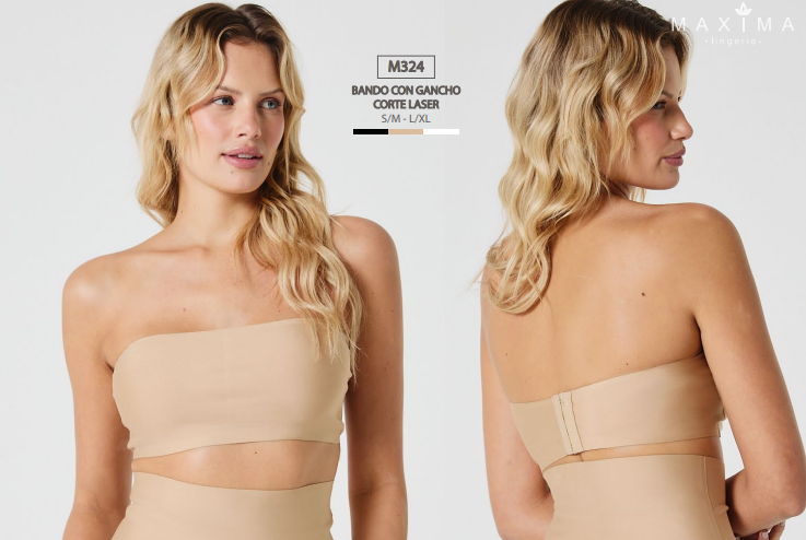 CORPIÑO BANDO CON TAZAS DESMONTABLES CORTE LASER