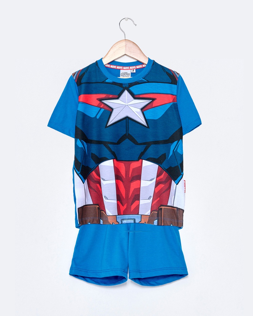 VER. PIJAMA DISFRAZ "CAPITAN AMERICA"