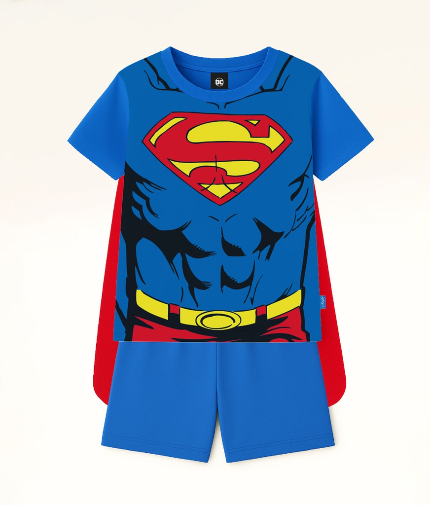 VER. PIJAMA DISFRAZ "SUPERMAN" CON CAPA DESMONTABLE