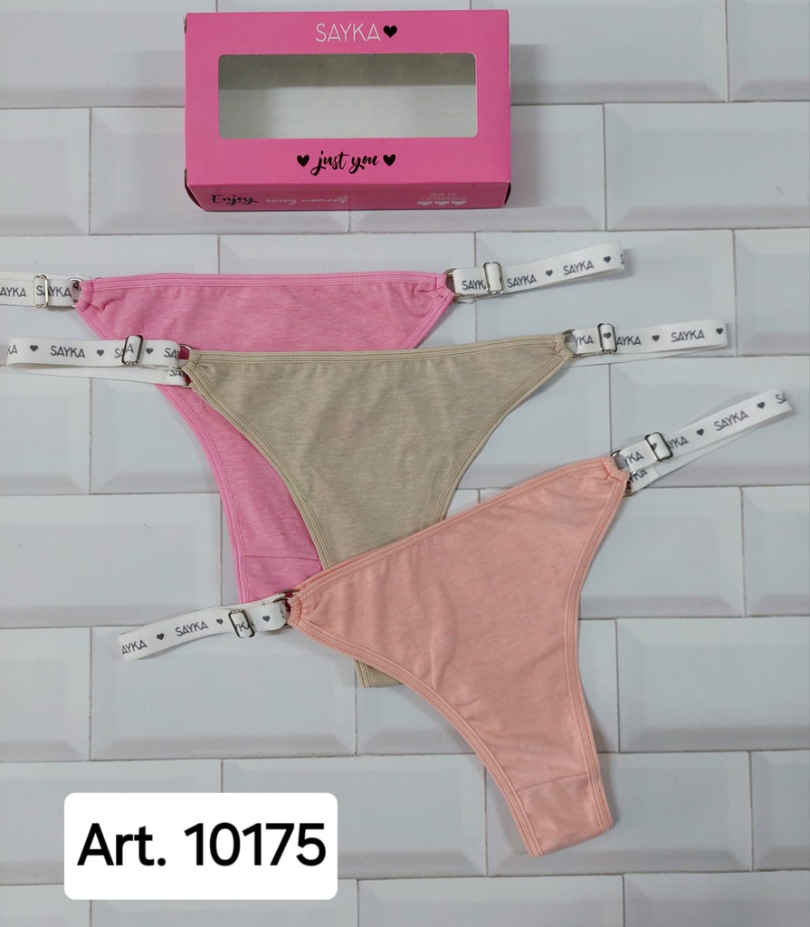 PACK X3 REGULABLE DE ALGODON Y LYCRA CON ELASTICO PERSONALIZADO