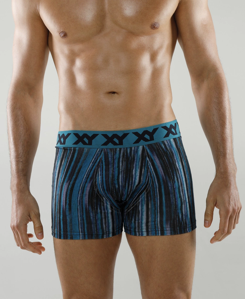 BOXER DE ALGODON Y LYCRA ESTAMPADO "STRIPE"