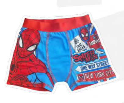 INV. BOXER DE MODAL SUBLIMADO "SPIDERMAN"