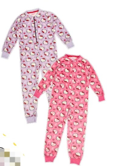 DESCUENTO 10% LIQUIDACION DE TEMPORADA! INV. PIJAMA ENTERITO DE PLUSH SUBLIMADO "HELLO KITTY"
