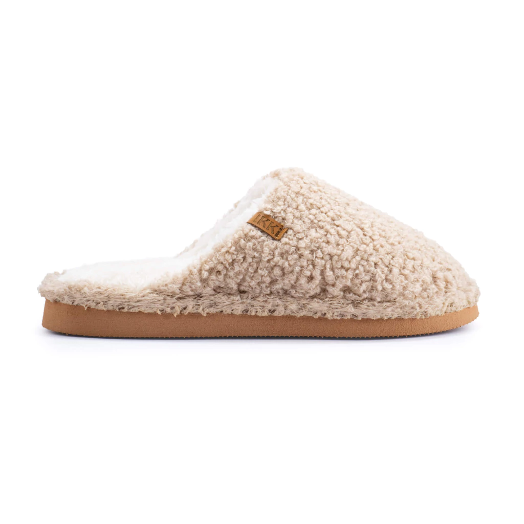 INV. PANTUFLA CHINELA DE OVEJA BUCLE CON PLANTILLA CON CORDERITO apta para lavarropas
