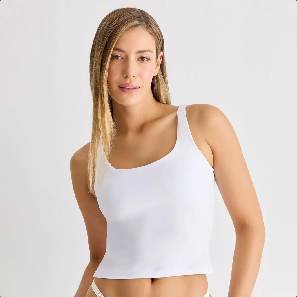 MUSCULOSA DE MICROFIBRA CON ESCOTE REDONDO