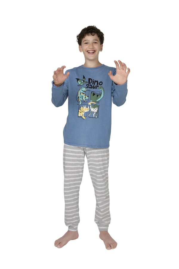 DESCUENTO 10% LIQUIDACION DE TEMPORADA! INV. PIJAMA DE NENE DE ALGODÓN ESTAMPADO "DINO"