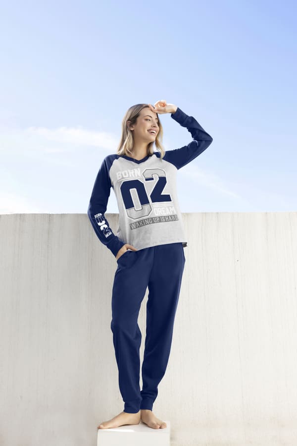 DESCUENTO 10% LIQUIDACION DE TEMPORADA! INV. PIJAMA MANGA LARGA DE JERSEY REMERA ESTAMPADA Y PANTALON LISO