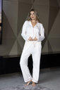 INV. PIJAMA MANGA LARGA DE DAMA ABOTONADO LISO DE MODAL SOFT