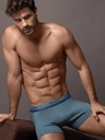 BOXER DE ALGODÓN Y LYCRA LISO CON ELASTICO SHINNY