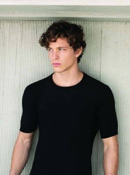 [XY4100] INV. CAMISETA MANGA CORTA CON CUELLO REDONDO DE ALGODON Y LYCRA GAMUZADA