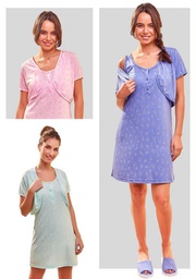[SUS219] DESCUENTO 15% LIQUIDACION DE TEMPORADA! I INV. CAMISON MATERNAL CON MAÑANITA