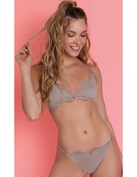 [SEXY1060] conjunto triangulo algodón y lycra (tanga less)