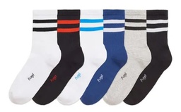 [FLO1420] MEDIA TENIS CON &quot;2 RAYAS&quot; PLANTILLA TOALLA