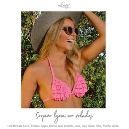 [NAIF382] LIQUIDACION -15% DESCUENTO ! MALLA LISA TRIÁNGULO CON VOLADOS
