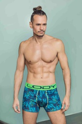 [LM848] BOXER ALG. LYCRA ESTAMPADO CON BORDADOR 