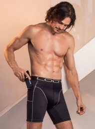 [LM867] BOXER PIERNA LARGA DE LYCRA CON BOLSILLO LATERAL