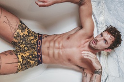 [LM869] BOXER ALG. LYCRA ESTAMPADO FLORES