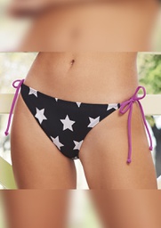 [MKM3518] OPORTUNIDAD! - MALLA VEDETINA SEMILES PARA ATAR DE TRICOT ESTAMPADO "DAFNE"