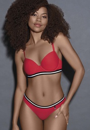 [LARA4435] CONJUNTO ALGODON LYCRA ELASTICO 2 TONOS.CORPINO PUSH UP SOFT. COLALESS.