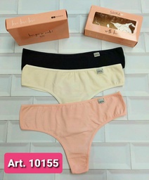 [SAY10153] Pack x 3 Culotte less alg/lycra basico