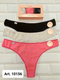 [SAY10156] Pack x 3 Colaless alg/lycra basica max