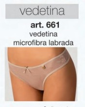 [ALIS661] VEDETINA DE LYCRA Y MICROFIBRA LABRADA