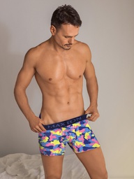 [MXT124] by Lody Men BOXER DE ALGODON Y LYCRA ESTAMPADO CON ELASTICO PERSONALIZADO