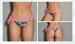 [KAUSM582] DESCUENTO -15 % OFF !! VER. MALLA COLA LESS DE TRICOT ESTAMPADO CON NUDOS