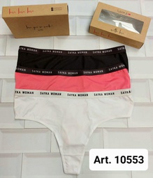 [SAY10553] PACK X 3 CULOTELES MICROFIBRA CON ELASTICO PERSONALIZADO