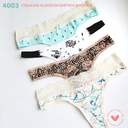 [VTG4003] PACK X3 COLALES DE ALGODON